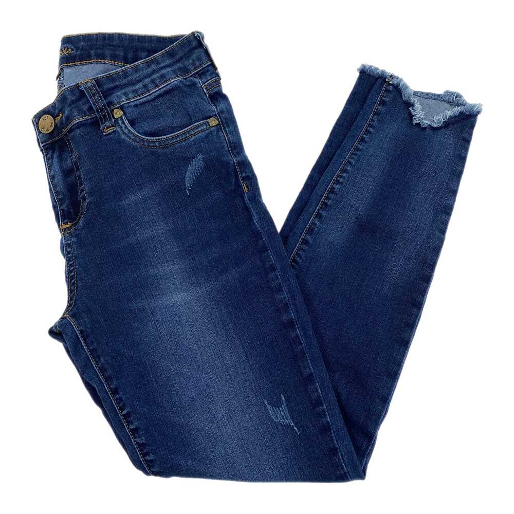 Kut from the Kloth Blue Dark Wash Connie Ankle Skinny Jeans | Size 8